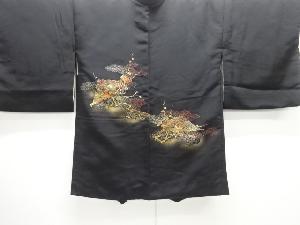 扇に枝梅模様織り出し絵羽織